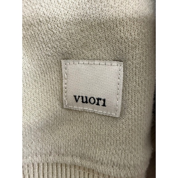 Vuori Sedona Crew Sweatshirt Women M Light Gray Cotton Blend Fair stains - Picture 2 of 11